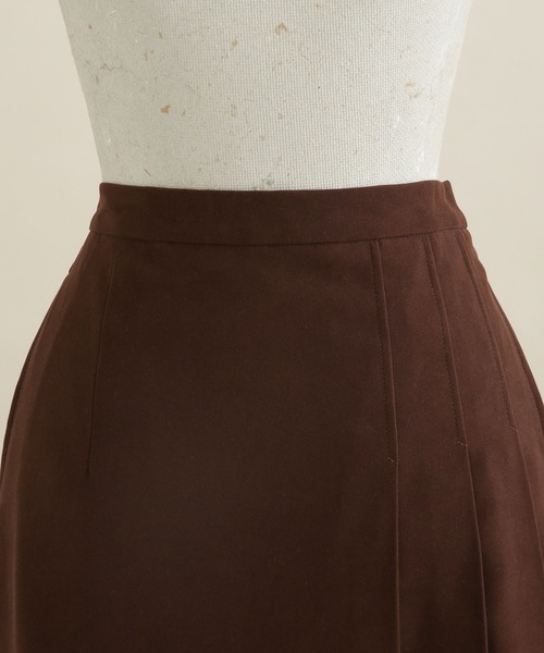 NANO universe(ナノユニバース)の「LB.04/ラップライクプリーツスカート(スカート・レディース・ベージュ/ブラウン/ボルドー・FREE)」の12枚目の写真