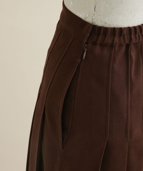 NANO universe(ナノユニバース)の「LB.04/ラップライクプリーツスカート(スカート・レディース・ベージュ/ブラウン/ボルドー・FREE)」の16枚目の写真