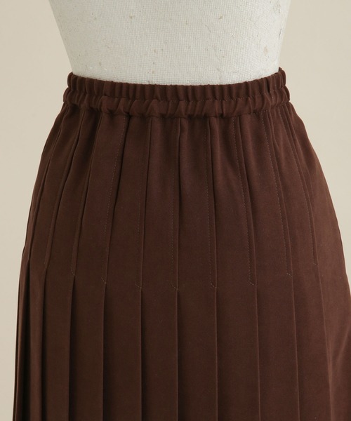 NANO universe(ナノユニバース)の「LB.04/ラップライクプリーツスカート(スカート・レディース・ベージュ/ブラウン/ボルドー・FREE)」の18枚目の写真