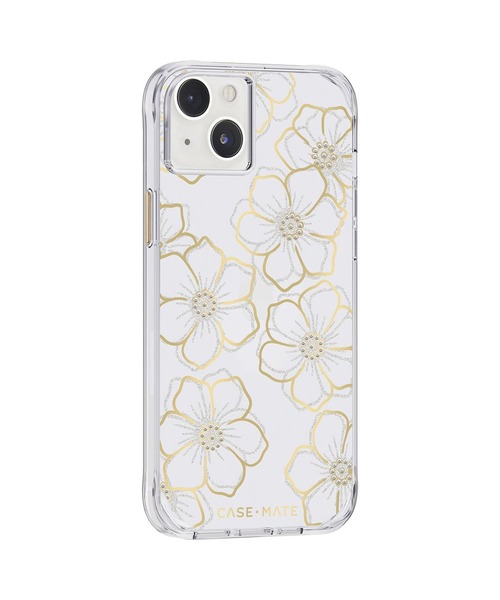 Case-Mate（ケースメイト）の「iPhone14Plus 6.7inch Case-Mate Floral Gems 3.0m落下耐衝撃・抗菌・リサイクル素材（スマホケース/カバー・レディース・シルバー×ゴールド・ONE SIZE）」の3枚目の写真