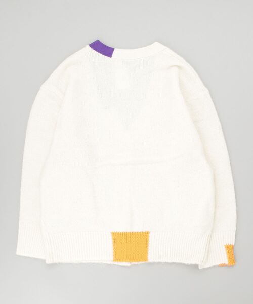 HCAE（エイチシーエーイー）の「HCAE(エイチシーエーイー) BICOLOR KNIT CADDIGAN/バイカラーニットカーディガン（カーディガン/ボレロ・レディース・ホワイト/ブラック・F）」の4枚目の写真