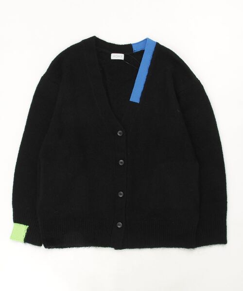 HCAE（エイチシーエーイー）の「HCAE(エイチシーエーイー) BICOLOR KNIT CADDIGAN/バイカラーニットカーディガン（カーディガン/ボレロ・レディース・ホワイト/ブラック・F）」の12枚目の写真