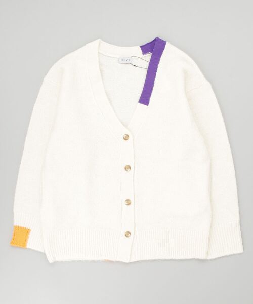 HCAE（エイチシーエーイー）の「HCAE(エイチシーエーイー) BICOLOR KNIT CADDIGAN/バイカラーニットカーディガン（カーディガン/ボレロ・レディース・ホワイト/ブラック・F）」の13枚目の写真