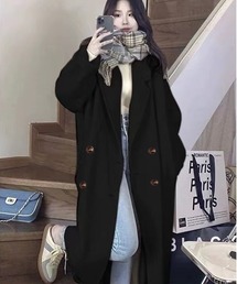 mizuiro ind チェスターコート ゆったり ドロップショルダー フリー 2320452916857-01.jpg