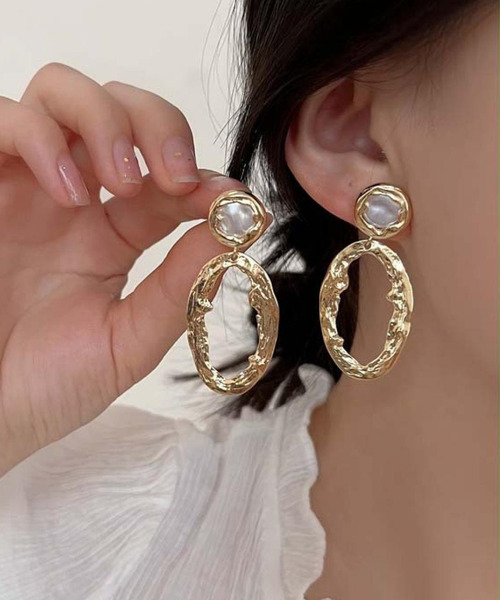 Burner(バーナー)の「【OKUOKU 0909】パールピアス / デザインピアス oku-pierce-672947846276-78(ピアス(両耳用)・レディース・A・FREE)」の1枚目の写真