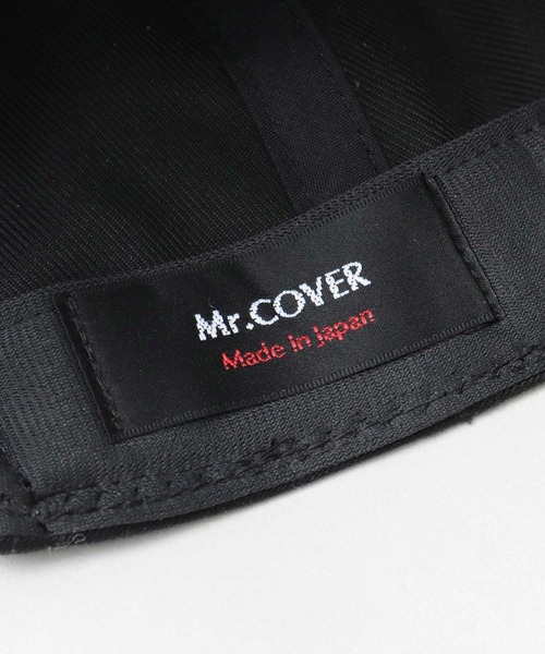 Mr.COVER（ミスターカバー）の「日本製 高密度ツイル フラットバイザー ベースボールキャップ（キャップ・メンズ・ブラック/ネイビー/ベージュ・FREE）」の10枚目の写真