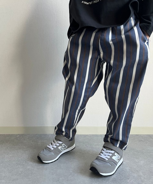 MAKE YOUR DAY（メイクユアデイ）の「ストライプ柄イージーパンツ■80～140cm（その他パンツ・キッズ・ブルー/ベージュ・90/100/110/120/130/140/80）」の22枚目の写真