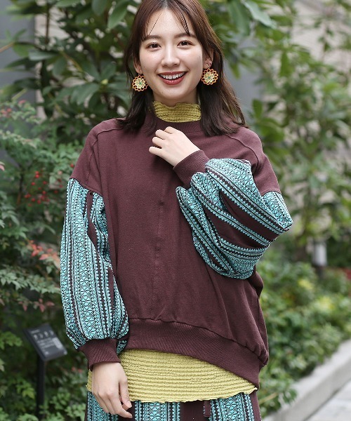 チチカカ（チチカカ）の「シュワシュワボトルネックＴシャツ（Tシャツ/カットソー・レディース・ライトブルー/グリーン/イエロー・FREE）」の19枚目の写真