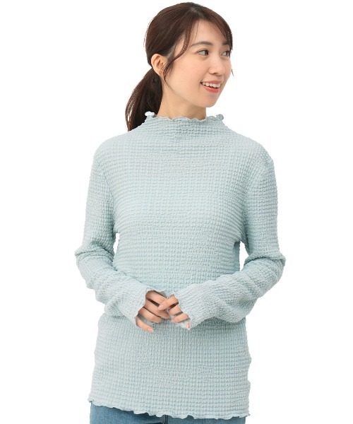 チチカカ（チチカカ）の「シュワシュワボトルネックＴシャツ（Tシャツ/カットソー・レディース・ライトブルー/グリーン/イエロー・FREE）」の17枚目の写真