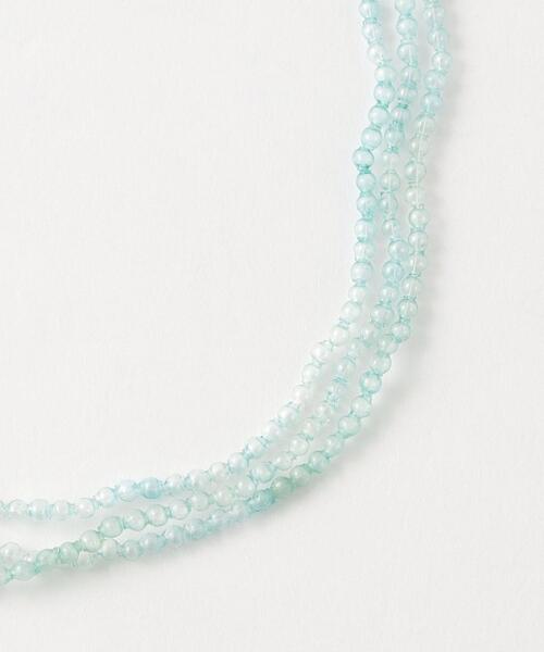 ＜TOILE＞GLASS BEADS NECKLACE CLEAR/ネックレス TOILE＞GLASS BEADS NECKLACE YELLOW/ネックレス
