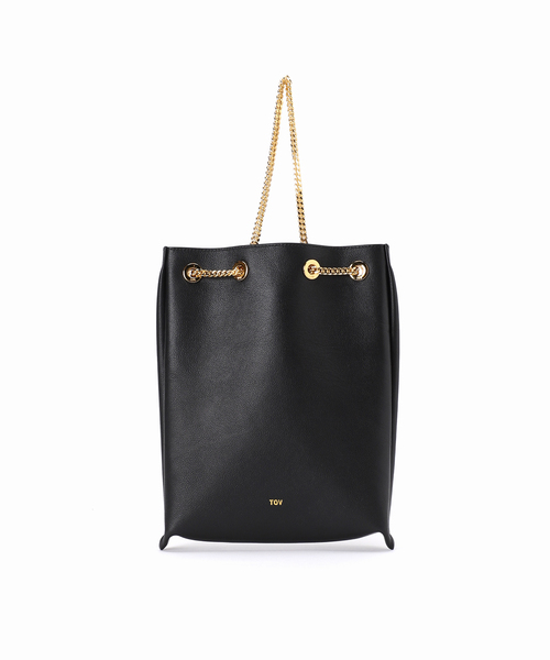 SLOBE IENA(スローブイエナ)の「【tov/トーヴ】 チェーンレザーショルダーバッグ(ショルダーバッグ・レディース・ブラック/ベージュ・FREE)」の19枚目の写真