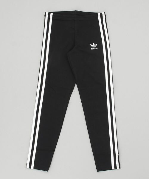 adidas(アディダス)の「adidas アディダス K 3ST LEGGINGS(130-) タイツ HD2025 BLACK/WHITE(タイツ/ストッキング・キッズ・ブラック・150cm/130cm/140cm)」の1枚目の写真