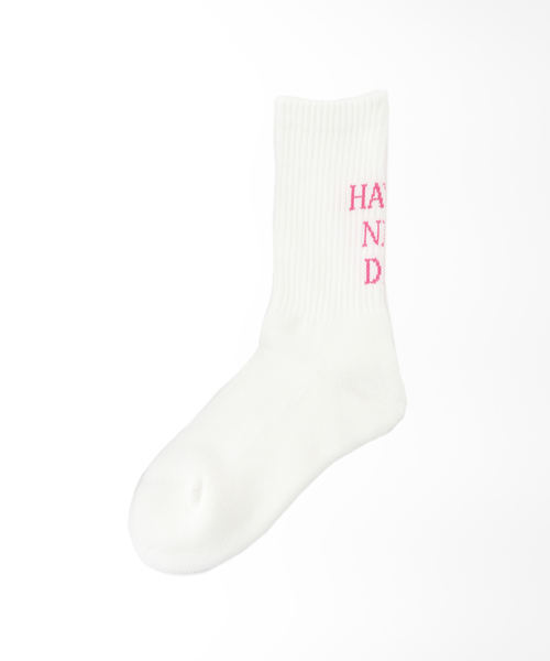 FRAMeWORK(フレームワーク)の「【Gloria Cords/グロリアコード】Have a nice day リブソックス(ソックス/靴下・レディース・ブラック/ピンク/グリーン・FREE)」の10枚目の写真