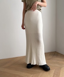 CANAL JEAN | RED CHOP WORKS(レッドチョップワークス) リブニットマーメイドロングスカート(スカート)