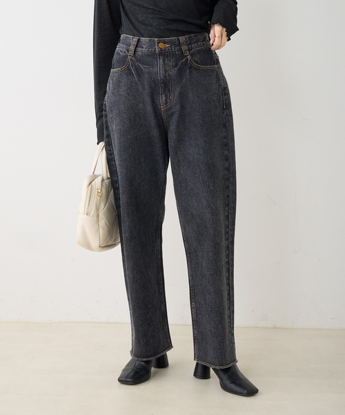 PUAL CE CIN のデニム pual ce cin パンツ デニム ジーンズ 縦ストレッチ足長デニム