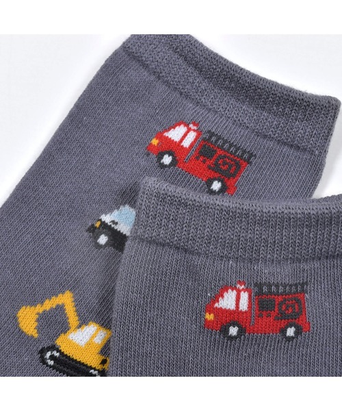 SLAP SLIP(スラップスリップ)の「SLAPSLIP/くるま恐竜いぬ総柄+ワンポイントソックス2点セット(13~21cm)(ソックス/靴下・キッズ・イエロー/ベージュ/ホワイト・13/16/19)」の14枚目の写真
