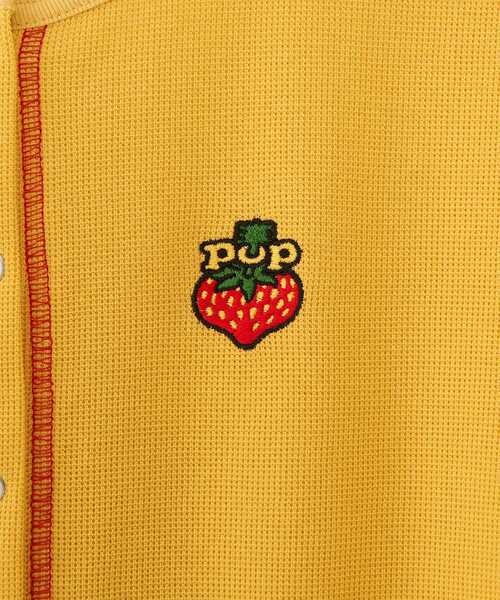 HYSTERIC GLAMOUR(ヒステリックグラマー)の「POP BERRY刺繍 ショートカーディガン(カーディガン/ボレロ・レディース・イエロー/ホワイト/ブラック・FREE)」の9枚目の写真