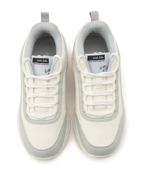 PINK-latte(ピンクラテ)の「厚底スニーカー(スニーカー・キッズ・ブラック/グレー系/オフホワイト・01/02/03)」の15枚目の写真