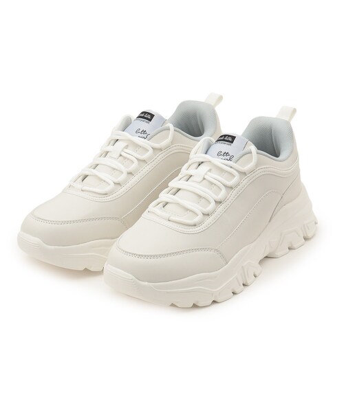 PINK-latte(ピンクラテ)の「厚底スニーカー(スニーカー・キッズ・ブラック/グレー系/オフホワイト・01/02/03)」の19枚目の写真