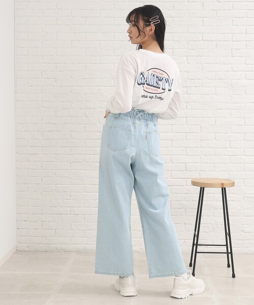 PINK-latte(ピンクラテ)の「厚底スニーカー(スニーカー・キッズ・ブラック/グレー系/オフホワイト・01/02/03)」の6枚目の写真