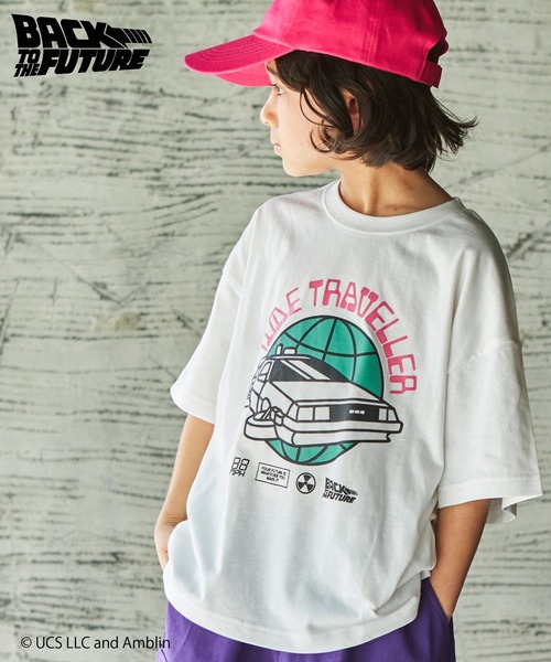 PAIRMANON STREET（ペアマノンストリート）の「【PAIRMANON STREET】【プレミアムコットン100】【UNIVERSAL】【ユニバーサル】【バック・トゥ・ザ・フューチャー】ユニセックス プリント 半袖 Tシャツ（Tシャツ/カットソー・キッズ・ブラック系その他/ブラック系その他2/ホワイト系その他2/グリーン/ホワイト系その他/ブラック/ホワイト/ブラック系その他3・130/140/150/100/120/110）」の4枚目の写真