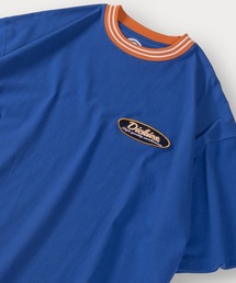 【DICKIES/ディッキーズ】リブラインオーバルワッペンTシャツ/ビッグシルエット/ユニセックス