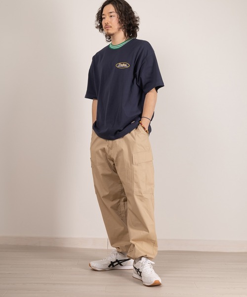 Dickies(ディッキーズ)の「【DICKIES/ディッキーズ】リブラインオーバルワッペンTシャツ/ビッグシルエット/ユニセックス(Tシャツ/カットソー・メンズ・ブルー/ブラック/グリーン/ホワイト/マスタード/ネイビー・M/L/XL)」の19枚目の写真