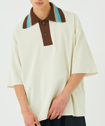 UNITED TOKYO | バイカラーポロS/Sニット(ポロシャツ)