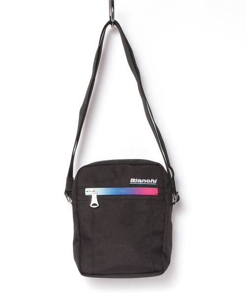 Bianchi（ビアンキ）の「ビアンキ【Bianchi】スクエアミニショルダーバッグ（ショルダーバッグ・メンズ・ブルー/マルチ/グレー・ﾌﾘ-）」の3枚目の写真
