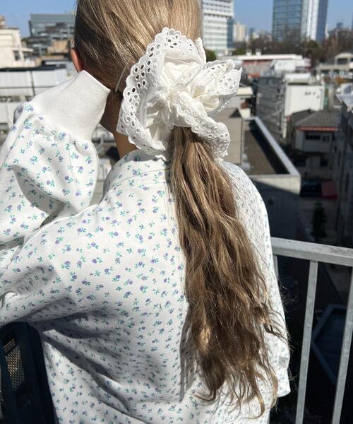 WC（ダブル シー）の「WC/コットンレースビッグシュシュ（シュシュ・レディース・ホワイト・FREE）」の9枚目の写真