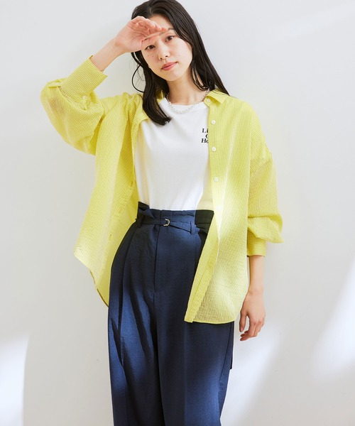 VIS(ビス)の「【洗える】USAコットンちびロゴTシャツ(Tシャツ/カットソー・レディース・ブラック/ホワイト/ピンク系その他2・FREE)」の11枚目の写真