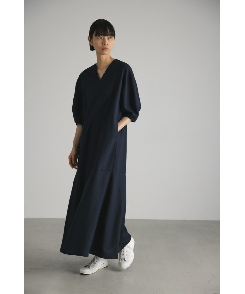 STYLEMIXER(スタイルミキサー)の「リネンソフトマーメイドワンピース(ワンピース・レディース・オレンジ/ネイビー/ライトベージュ・MEDIUM/SMALL)」の5枚目の写真