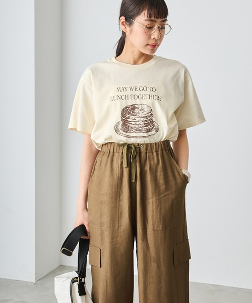 forksy.(フォルクシー)の「【forksy.】フードグラフィックTシャツ(Tシャツ/カットソー・レディース・アイボリー/オフホワイト/オートミール・FREE)」の14枚目の写真