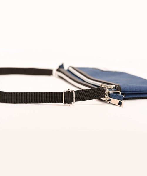 SVEC（シュベック）の「ポリキャンバス サコッシュ（ショルダーバッグ・レディース・ブラック/ネイビー・FREE）」の6枚目の写真