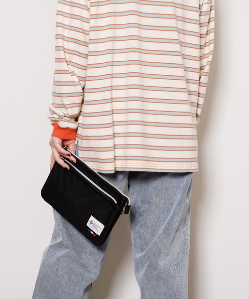 SVEC（シュベック）の「ポリキャンバス サコッシュ（ショルダーバッグ・レディース・ブラック/ネイビー・FREE）」の12枚目の写真