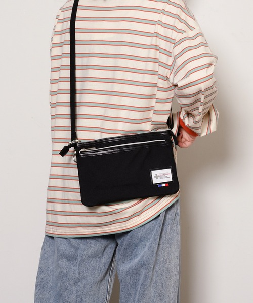 SVEC（シュベック）の「ポリキャンバス サコッシュ（ショルダーバッグ・レディース・ブラック/ネイビー・FREE）」の13枚目の写真