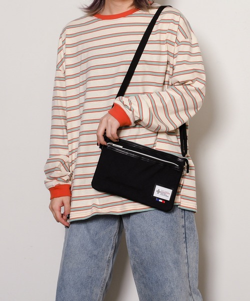 SVEC（シュベック）の「ポリキャンバス サコッシュ（ショルダーバッグ・レディース・ブラック/ネイビー・FREE）」の14枚目の写真