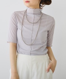 PUAL CE CIN | シアー半袖2WAYプルオーバー(Tシャツ/カットソー)