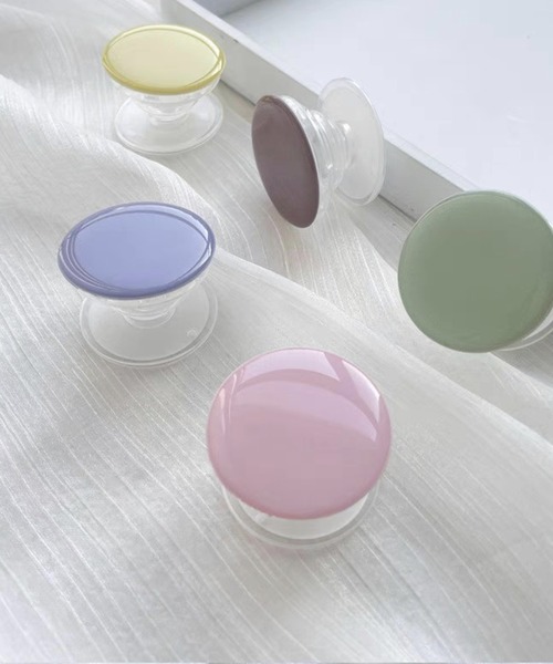 ROOPTOKYO（ループトウキョウ）の「▲Smartphones grip/スマホグリップ（スマホケース/カバー・レディース・ホワイト/コーラル/ライトグリーン/ブルー/グリーン/イエロー/ピンク/パープル/ブラック・FREE）」の8枚目の写真