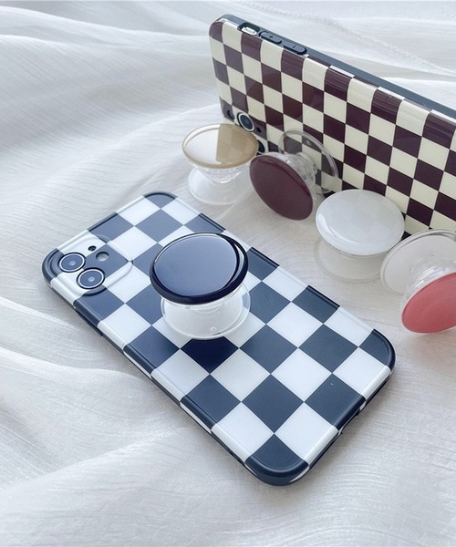 ROOPTOKYO（ループトウキョウ）の「▲Smartphones grip/スマホグリップ（スマホケース/カバー・レディース・ホワイト/コーラル/ライトグリーン/ブルー/グリーン/イエロー/ピンク/パープル/ブラック・FREE）」の3枚目の写真