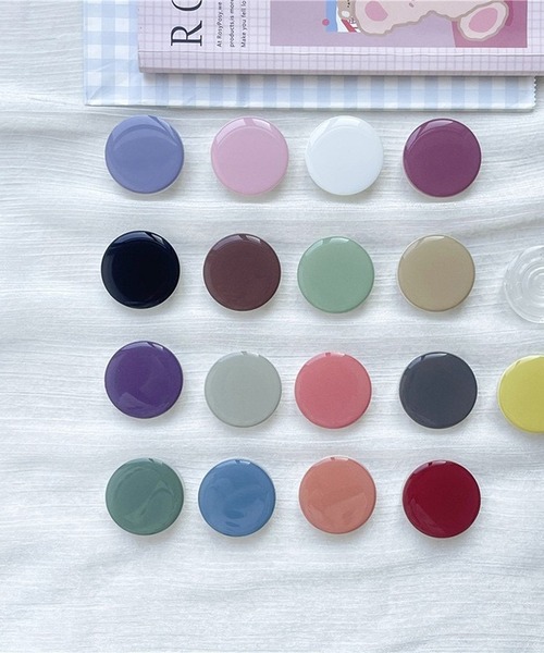 ROOPTOKYO（ループトウキョウ）の「▲Smartphones grip/スマホグリップ（スマホケース/カバー・レディース・ホワイト/コーラル/ライトグリーン/ブルー/グリーン/イエロー/ピンク/パープル/ブラック・FREE）」の11枚目の写真