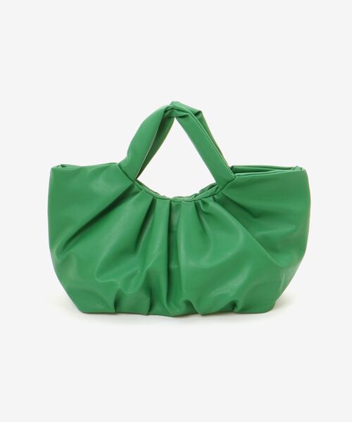 MAJESTIC LEGON（マジェスティックレゴン）の「ギャザーハンドバッグ（ハンドバッグ・レディース・ブラック/グリーン/ライトグレー・FREE）」の11枚目の写真