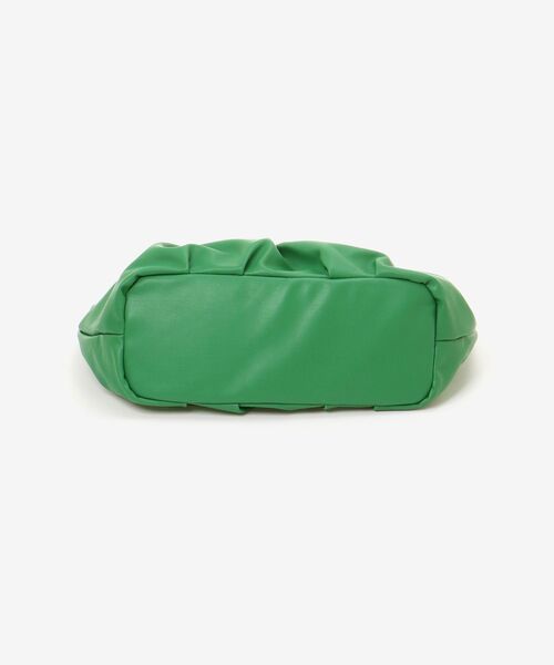 MAJESTIC LEGON（マジェスティックレゴン）の「ギャザーハンドバッグ（ハンドバッグ・レディース・ブラック/グリーン/ライトグレー・FREE）」の5枚目の写真