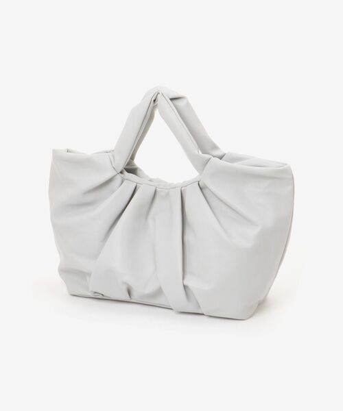 MAJESTIC LEGON（マジェスティックレゴン）の「ギャザーハンドバッグ（ハンドバッグ・レディース・ブラック/グリーン/ライトグレー・FREE）」の10枚目の写真