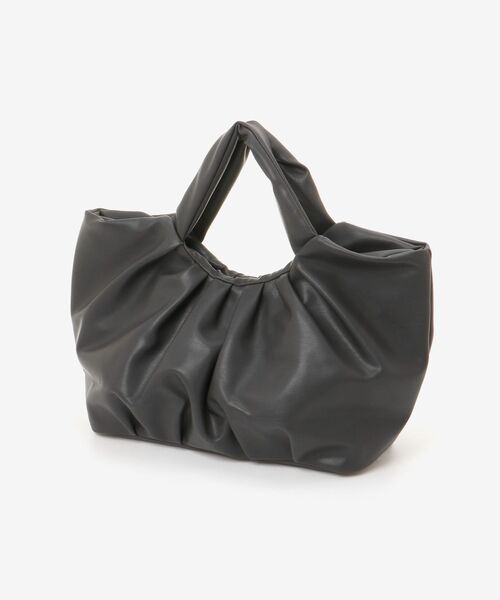 MAJESTIC LEGON（マジェスティックレゴン）の「ギャザーハンドバッグ（ハンドバッグ・レディース・ブラック/グリーン/ライトグレー・FREE）」の9枚目の写真