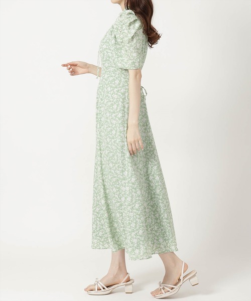 WILLSELECTION(ウィルセレクション)の「オープンネックフラワーワンピース(ワンピース・レディース・ブルー系その他/グリーン系その他/ブラック系その他・MEDIUM)」の11枚目の写真