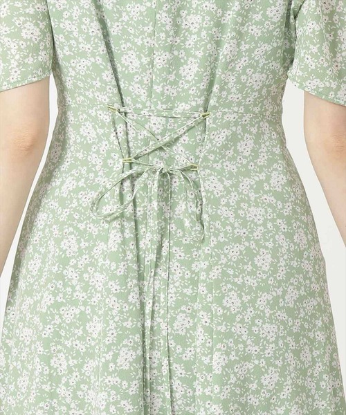 WILLSELECTION(ウィルセレクション)の「オープンネックフラワーワンピース(ワンピース・レディース・ブルー系その他/グリーン系その他/ブラック系その他・MEDIUM)」の13枚目の写真