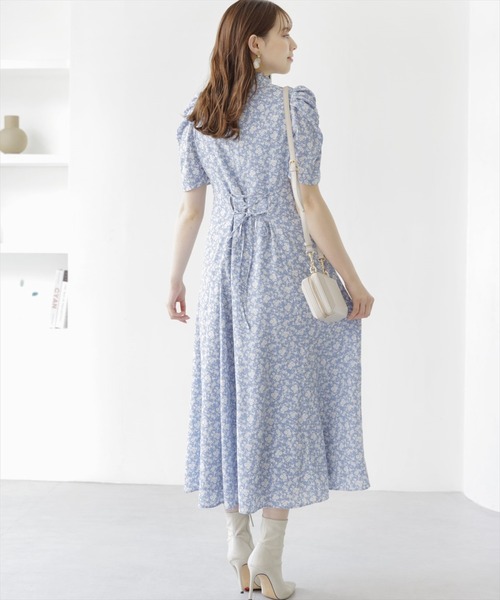 WILLSELECTION(ウィルセレクション)の「オープンネックフラワーワンピース(ワンピース・レディース・ブルー系その他/グリーン系その他/ブラック系その他・MEDIUM)」の17枚目の写真