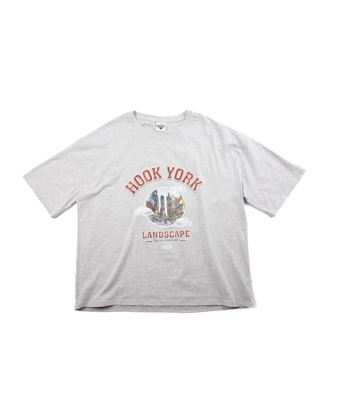 HOOK(フック)の「HOOK -original- 古着風都市グランジプリント半袖TEE (SS)(Tシャツ/カットソー・メンズ・ライトブルー/ブラック/グレー/ホワイト・M/L/XL)」の19枚目の写真