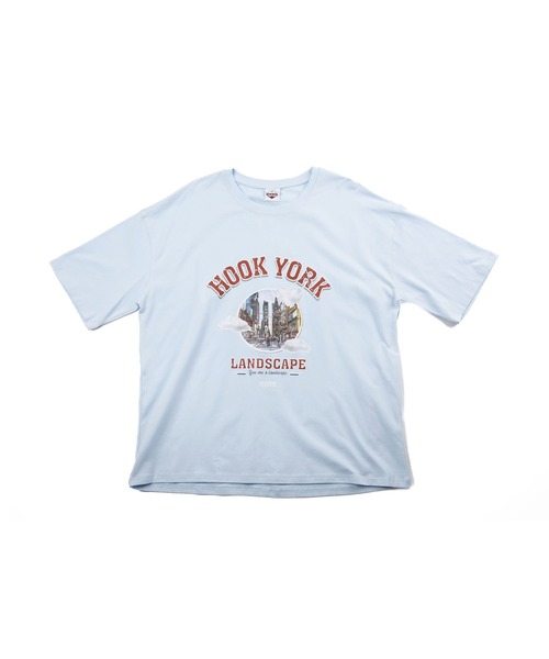 HOOK(フック)の「HOOK -original- 古着風都市グランジプリント半袖TEE (SS)(Tシャツ/カットソー・メンズ・ライトブルー/ブラック/グレー/ホワイト・M/L/XL)」の15枚目の写真